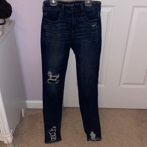 American Eagle dark wash skinny jeans